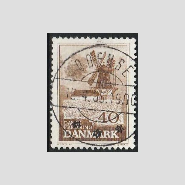 FRIMRKER DANMARK | 1965 - AFA 440 - Fredning - 40 re brun - Pragt Stemplet