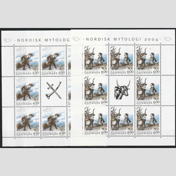 FRIMRKER DANMARK | 2004 - AFA 1384,1385 (SMARK NR. 16 &amp; 17) - Nordisk Mytologi - Postfrisk