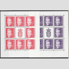 FRIM�RKER DANMARK | 2001 - AFA 1242,1247 (SM�ARK NR. 1 & 2) - Dronning Margrethe - Postfrisk