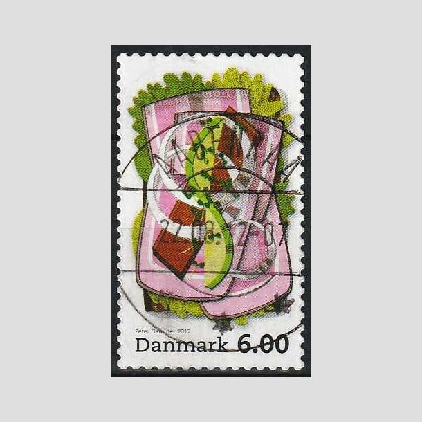 FRIMRKER DANMARK | 2012 - AFA 1702 - Smrrebrd - 6,00 Kr. flerfarvet - Lux Stemplet