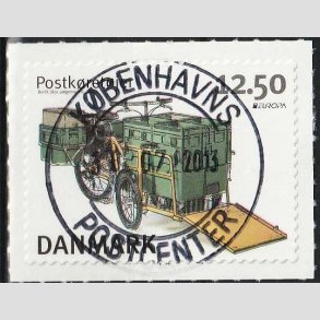 FRIM�RKER DANMARK | 2013 - AFA 1741 - Postk�ret�jer - 12,50 Kr. flerfarvet - Pragt Stemplet