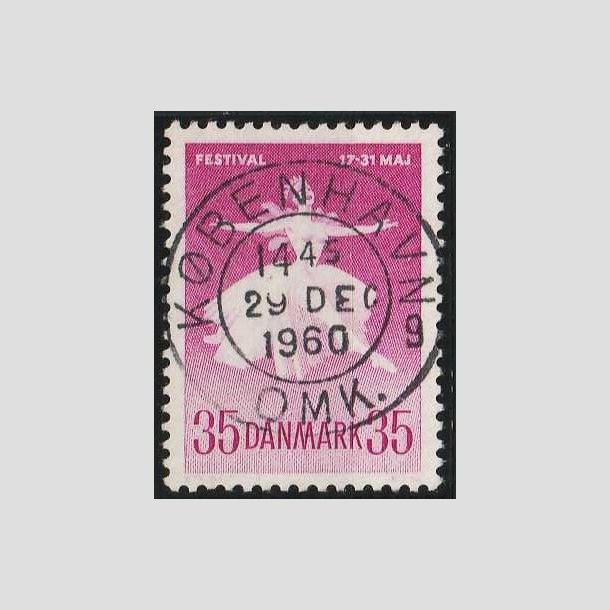 FRIMRKER DANMARK | 1959 - AFA 377 - Ballet og Musikfestival - 35 re rdlilla - Pragt Stemplet