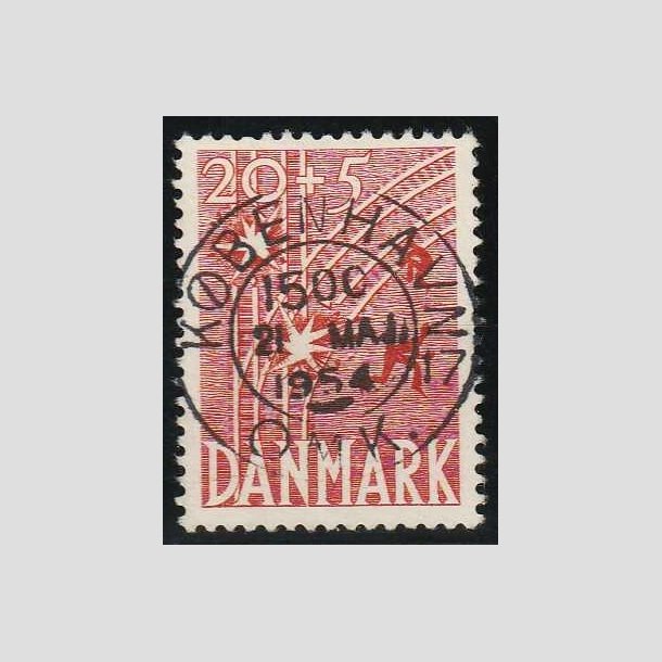 FRIMRKER DANMARK | 1947 - AFA 300 - Modstandsbevgelsen 20 + 5 re rd - Pragt Stemplet