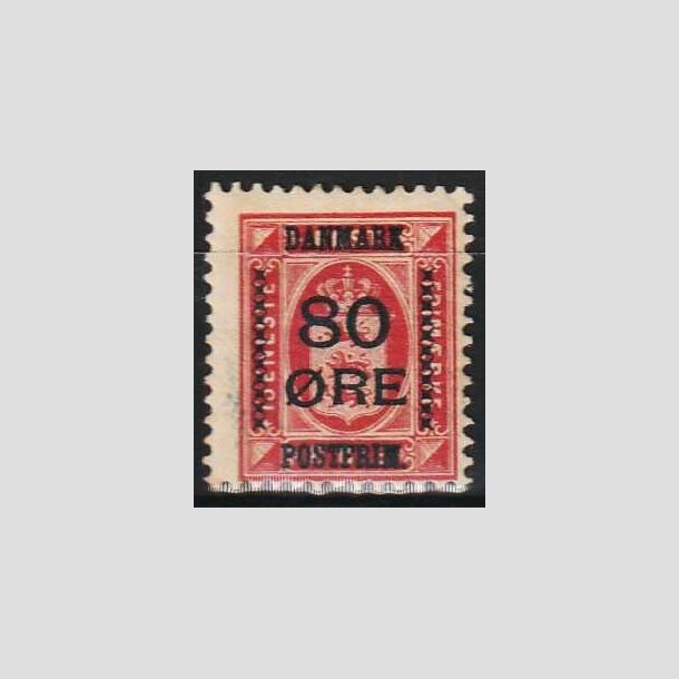 FRIMRKER DANMARK | 1915 - AFA 83 - 80 re/8 re rosa provisorier - Ubrugt