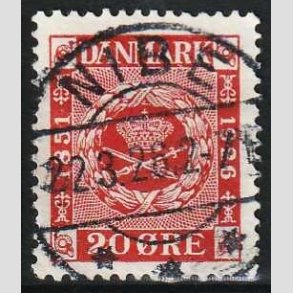 FRIM�RKER DANMARK | 1926 - AFA 155 - Frim�rkets 75 �rs jubil�um 20 �re r�d - Lux Stemplet