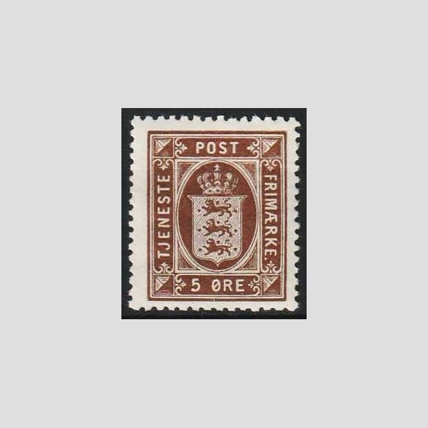 FRIMRKER DANMARK | 1921-23 - AFA 18 - 5 re brun - Postfrisk