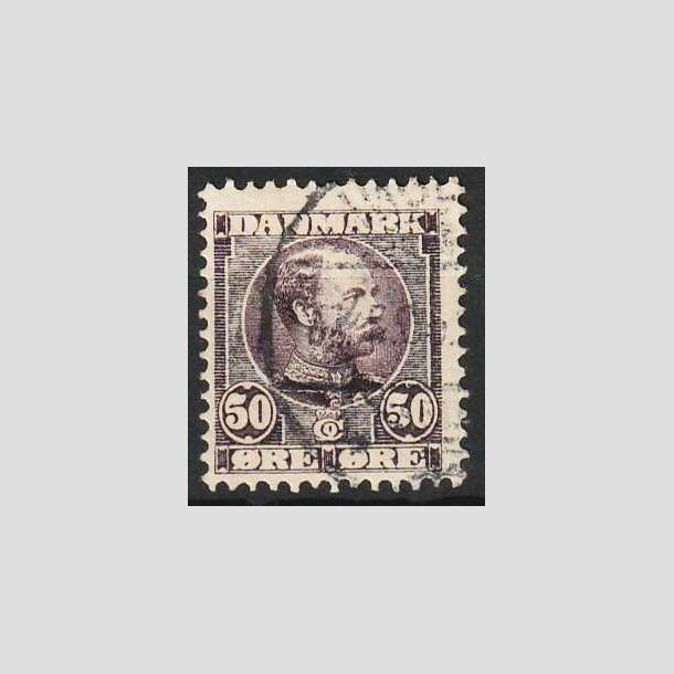 FRIMRKER DANMARK | 1904-05 - AFA 50 - Chr. IX 50 re lilla - Stemplet