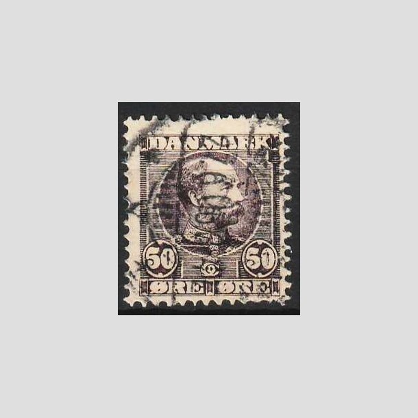 FRIMRKER DANMARK | 1904-05 - AFA 50 - Chr. IX 50 re lilla - Stemplet