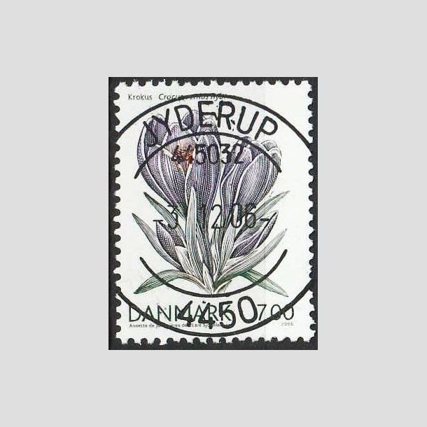 FRIMRKER DANMARK | 2006 - AFA 1457 - Forrsblomster - 7,00 Kr. Krokus - Pragt Stemplet