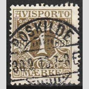FRIMRKER DANMARK | 1914-15 - AFA 11 - 1 re oliven Avisporto - Lux Stemplet