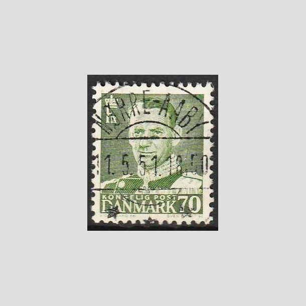 FRIMRKER DANMARK | 1950 - AFA 324 - Fr. IX 70 re mrkgrn - Lux Stemplet