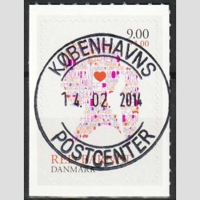 FRIMRKER DANMARK | 2013 - AFA 1768 - Red barnet - 9,00 + 1 Kr. flerfarvet - Pragt Stemplet