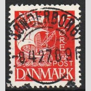 FRIM�RKER DANMARK | 1927 - AFA 169 - Karavel 15 �re r�d - Lux Stemplet S�nderborg