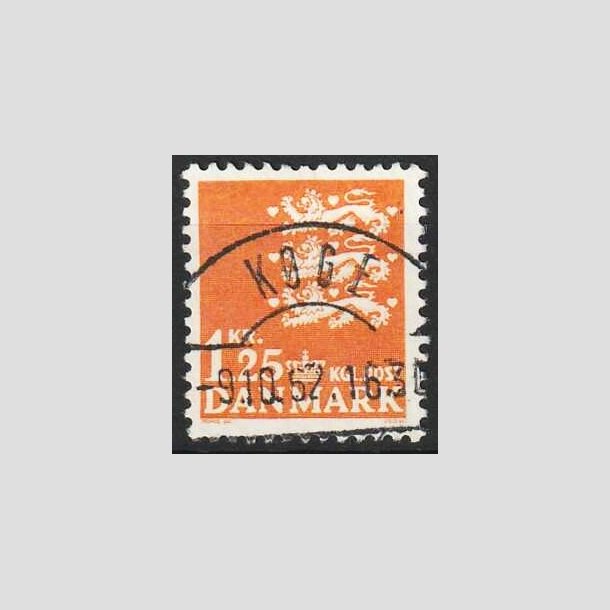 FRIMRKER DANMARK | 1962 - AFA 404 - Rigsvben 1,25 Kr. orange - Lux Stemplet Kge