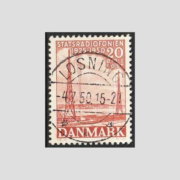 FRIMRKER DANMARK | 1950 - AFA 317 - Statsradiofonien 25 r - 20 re rd - Lux Stemplet Lsning