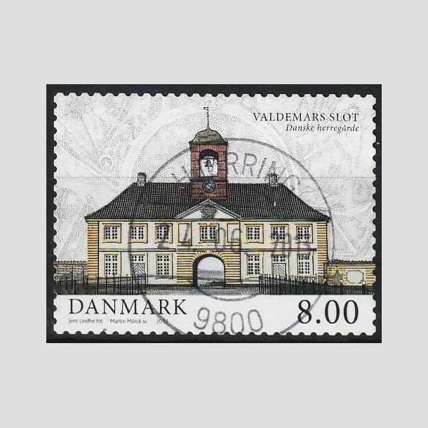 FRIMRKER DANMARK | 2013 - AFA 1739 - Danske herregrde II - 8,00 Kr. Valdemars slot - Lux Stemplet