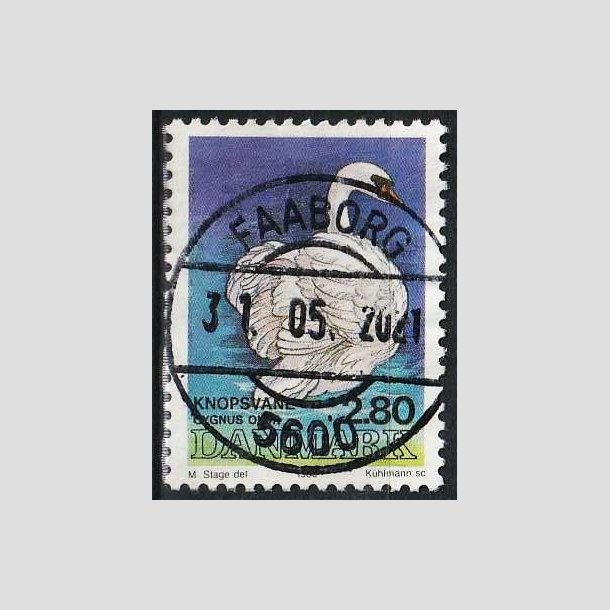 FRIMRKER DANMARK | 1986 - AFA 866 - Danske fugle - 2,80 Kr. flerfarvet - Pragt Stemplet 