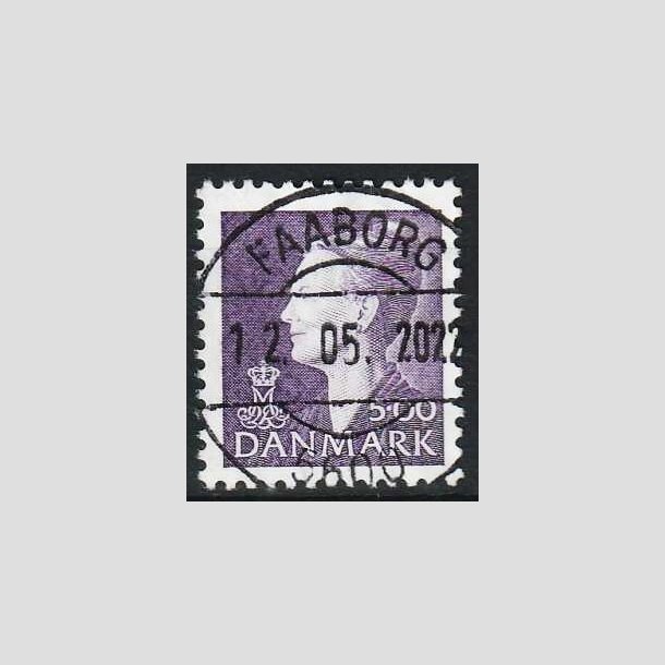 FRIMRKER DANMARK | 1997 - AFA 1154 - Dronning Margrethe - 5,00 Kr. Violet - Lux Stemplet 