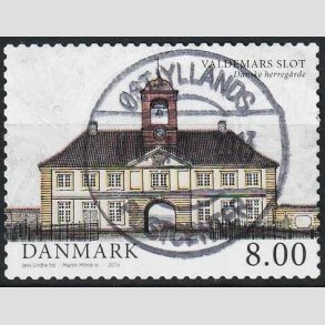 FRIM�RKER DANMARK | 2013 - AFA 1739 - Danske herreg�rde II - 8,00 Kr. Valdemars slot - Lux Stemplet