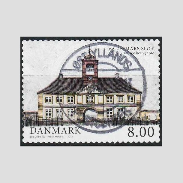 FRIMRKER DANMARK | 2013 - AFA 1739 - Danske herregrde II - 8,00 Kr. Valdemars slot - Lux Stemplet