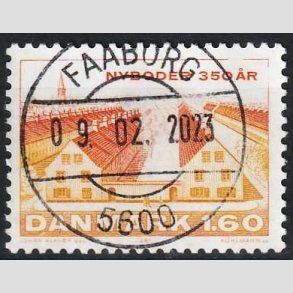 FRIM�RKER DANMARK | 1981 - AFA 726 - Nyboder 350 �r - 1,60 Kr. flerfarvet - Pragt Stemplet