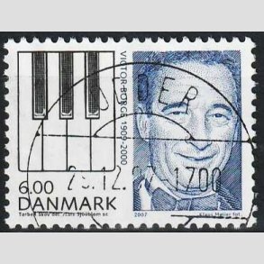 FRIM�RKER DANMARK | 2007 - AFA 1519 - Store danskere I - 6,00 Kr. flerfarvet - Lux Stemplet