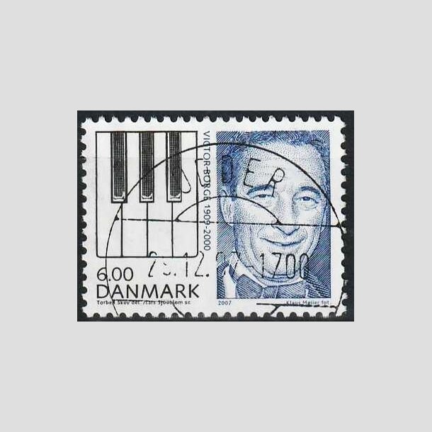 FRIMRKER DANMARK | 2007 - AFA 1519 - Store danskere I - 6,00 Kr. flerfarvet - Lux Stemplet