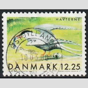 FRIM�RKER DANMARK | 1999 - AFA 1225 - Danske tr�kfugle - 12,25 Kr. Havterne - P�nt Stemplet