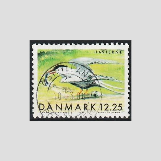 FRIMRKER DANMARK | 1999 - AFA 1225 - Danske trkfugle - 12,25 Kr. Havterne - Pnt Stemplet