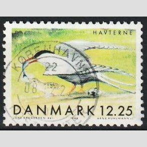 FRIM�RKER DANMARK | 1999 - AFA 1225 - Danske tr�kfugle - 12,25 Kr. Havterne - P�nt Stemplet