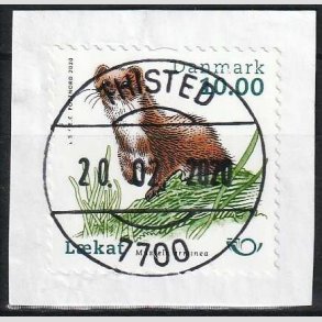 FRIM�RKER DANMARK | 2020 - AFA 1995 - Pattedyr. - 10,00 kr. flerfarvet - Lux Stemplet