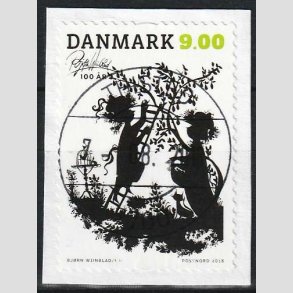 FRIM�RKER DANMARK | 2016 - AFA 1863 - B�rnesange - 8,00 Kr. flerfarvet p� klip - Pragt Stemplet