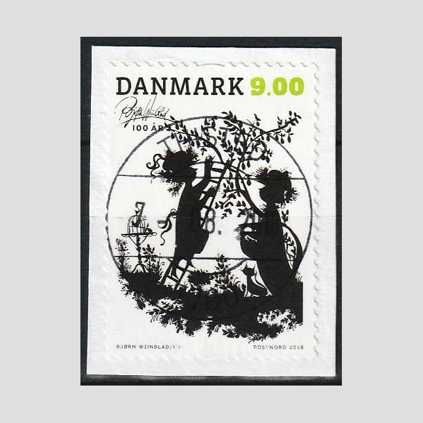 FRIMRKER DANMARK | 2016 - AFA 1863 - Brnesange - 8,00 Kr. flerfarvet p klip - Pragt Stemplet