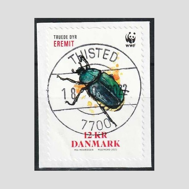 FRIMRKER DANMARK | 2022 - AFA 2087 - Truede dyr - 12,00 kr. flerfarvet - Lux Stemplet