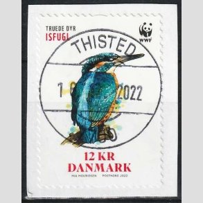 FRIMRKER DANMARK | 2022 - AFA 2086 - Truede dyr - 12,00 kr. flerfarvet - Lux Stemplet