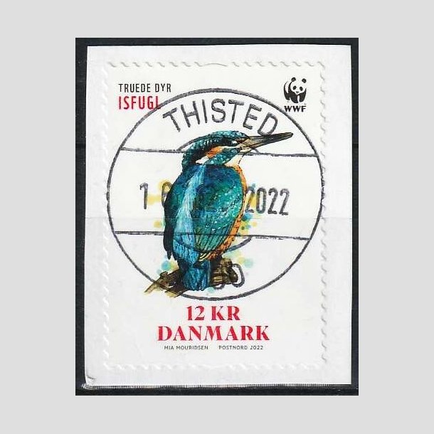 FRIMRKER DANMARK | 2022 - AFA 2086 - Truede dyr - 12,00 kr. flerfarvet - Lux Stemplet