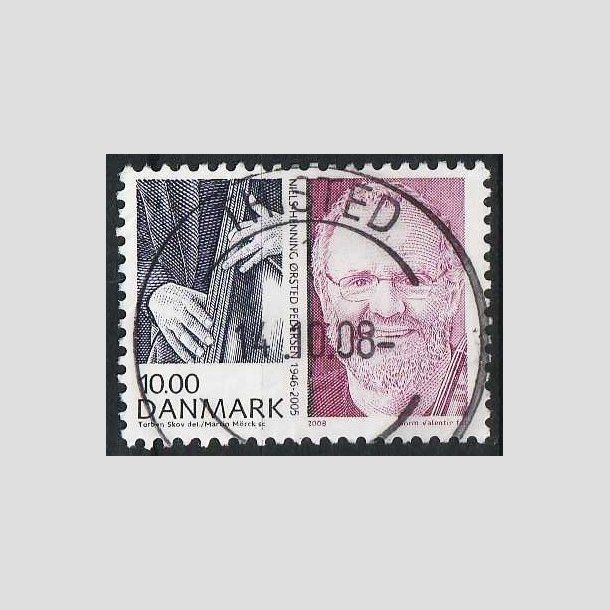 FRIMRKER DANMARK | 2008 - AFA 1553 - Store danskere 2. - 10,00 Kr. - Pragt Stemplet