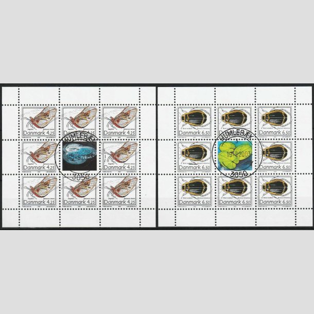 FRIMRKER DANMARK | 2003 - AFA 1352+53 (SMARK NR. 13+14) - Sjldne insekter - Pragt stemplet