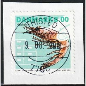 FRIM�RKER DANMARK | 2017 - AFA 1888 - Skaldyr - 8,00 kr. flerfarvet - Pragt Stemplet 