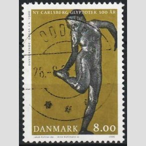 FRIM�RKER DANMARK | 2006 - AFA 1476 - Glyplotek 100 �r. - 8,00 Kr. Danserinde - Pragt Stemplet