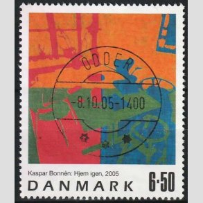 FRIMRKER DANMARK | 2005 - AFA 1440 - Frimrkekunst 8. - 6,50 Kr. Kaspar Bonnn - Pragt Stemplet