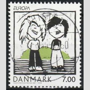 FRIM�RKER DANMARK | 2006 - AFA 1483 - Europam�rker b�rn/unge - 7,00 Kr. - Pragt Stemplet
