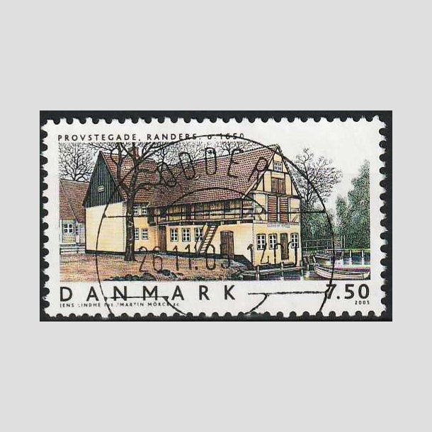 FRIMRKER DANMARK | 2005 - AFA 1419 - Danske boliger IV. - 7,50 Kr. Provstegade - Pragt Stemplet