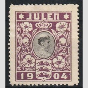 JULEMRKER DANMARK | 1904 - Dronning Louise - Ubrugt