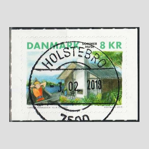 FRIMRKER DANMARK | 2017 - AFA 1914 - Sommerhuse - 8,00 kr. - Pragt Stemplet Holstebro