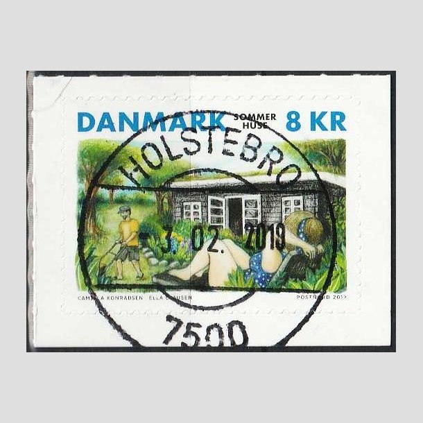 FRIMRKER DANMARK | 2017 - AFA 1915 - Sommerhuse - 8,00 kr. - Pragt Stemplet 