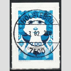 FRIM�RKER DANMARK | 2018 - AFA 1925 - Bj�rn Wiinblad - 9,00 kr. - Pragt Stemplet Holstebro