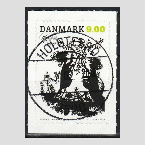 FRIMRKER DANMARK | 2018 - AFA 1924 - Bjrn Wiinblad - 9,00 kr. - Pragt Stemplet Holstebro