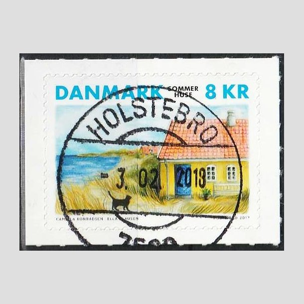 FRIMRKER DANMARK | 2017 - AFA 1913 - Sommerhuse - 8,00 kr. - Pragt Stemplet Holstebro