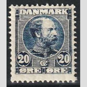 FRIMRKER DANMARK | 1904-05 - AFA 48 - Chr. IX 20 re bl - Postfrisk